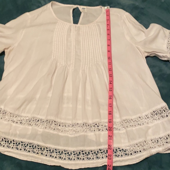 Old Navy white bohemian top - Picture 6 of 7